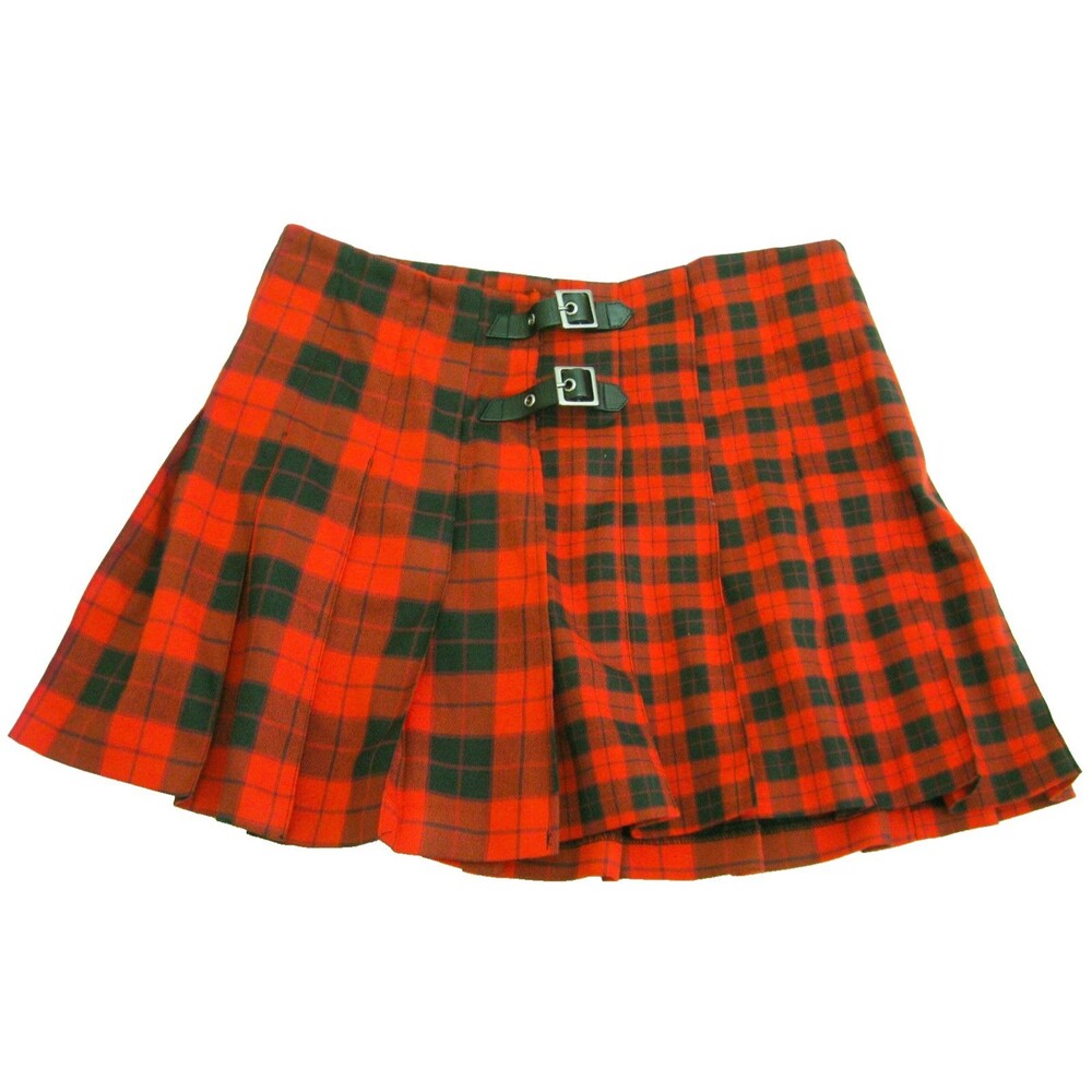 Red Plaid Schoolgirl Skirt Womens Size 10 (waist 30-32) Cute School Pleated H&M